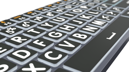 Titan Wired or Wireless Large Print Backlit Keyboard
