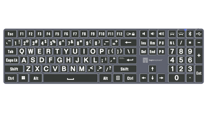 Titan Wired or Wireless Large Print Backlit Keyboard