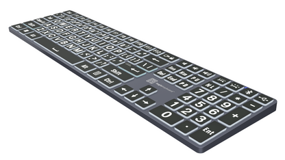 Titan Wired or Wireless Large Print Backlit Keyboard