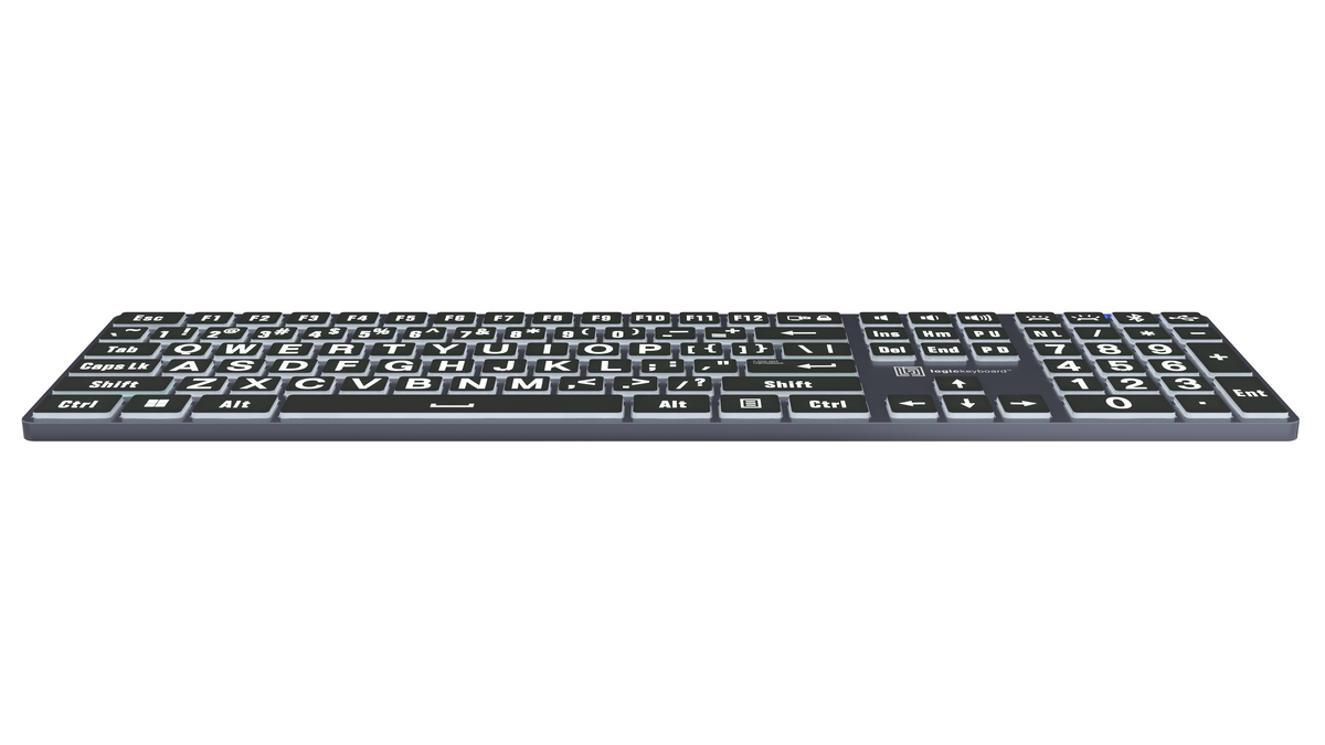 Titan Wired or Wireless Large Print Backlit Keyboard