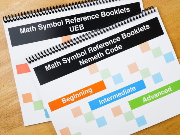 Math Symbol Reference Booklets "“ Large Print Version