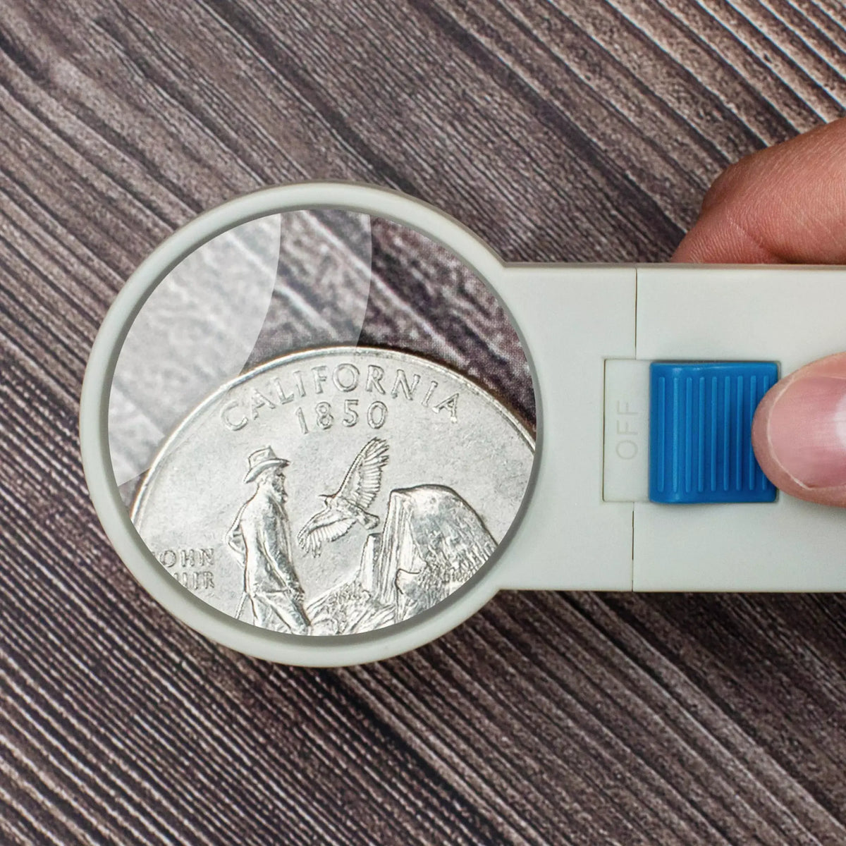Illuminated 5x HandHeld 2.5"  Aspheric LED Magnifier