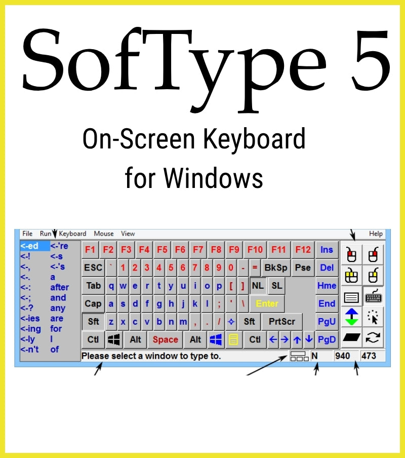 SofType 5 - US and International On-screen Keyboard