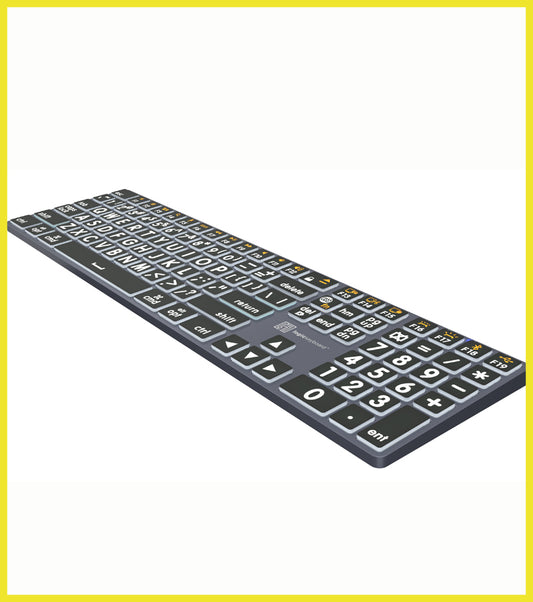 Titan Wired or Wireless Large Print Backlit Keyboard