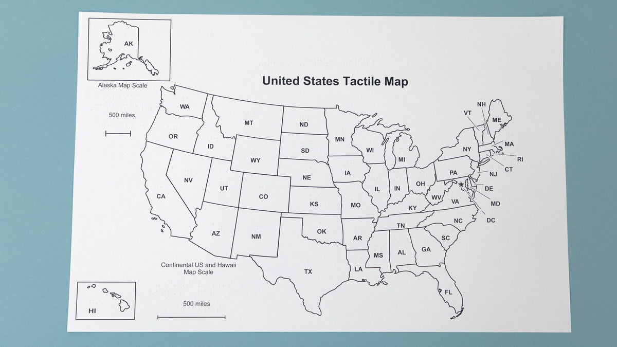 U.S. Tactile Map Classroom Pack