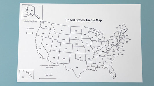 U.S. Tactile Map Classroom Pack