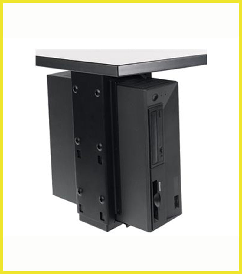 Under-desk CPU Holder with Slide & Swivel