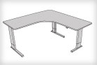 Vox Adjustable Perfect Corner Desk