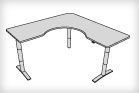 Vox Adjustable Wrap Corner Desk
