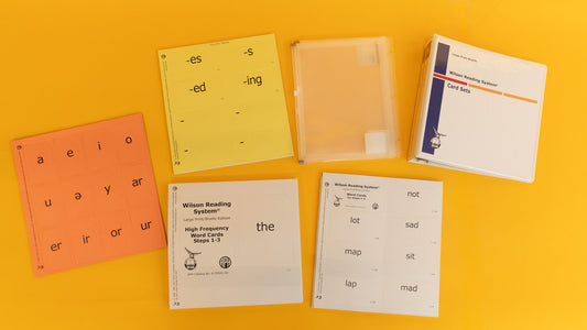 Wilson Reading System IV, Print and Braille Cards