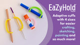 EaZyHold Art 4-pack - Hand Grip Support, Daily Living Mobility Aid