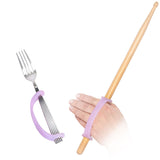 EaZyHold Lavender Two Pack 5 1/4" - Universal Cuff, Silicone Adaptive Grip Aid