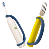 EaZyHold Navy Two Pack 8" - Universal Cuff, Silicone Adaptive Grip Aid