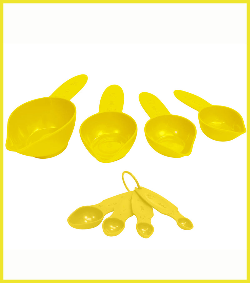 Braille Measuring Cups and Spoons Yellow – Canadian Assistive ...