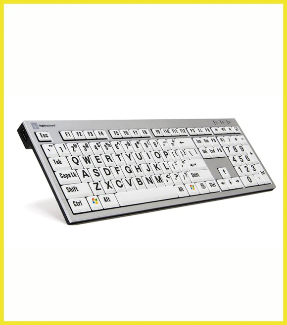 Braille and Large Print keyboard 6 dot NERO PC US