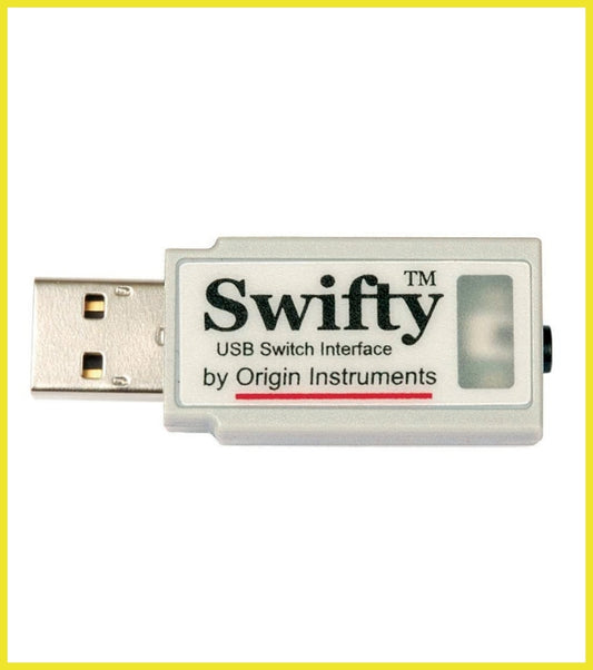 Swifty USB Switch Interface by Origin Instruments on a white background