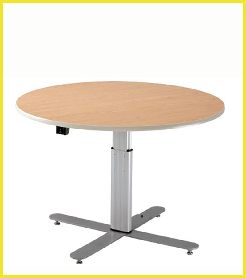 Adjustable Large Round Table - Powered