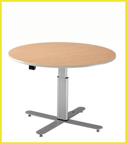 Adjustable Large Round Table - Powered