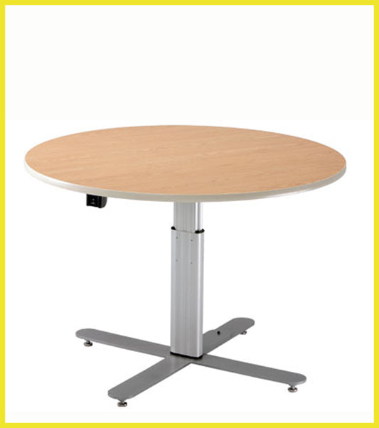 Adjustable Large Round Table - Powered