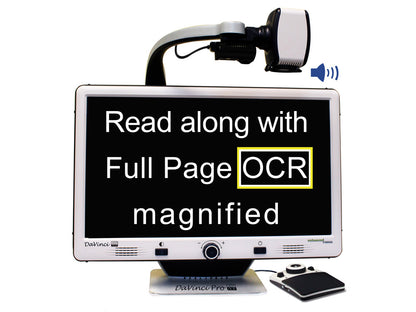 Read along with full page OCR Magnified
