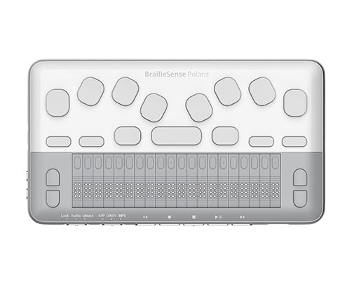 Polaris Mini Braille Display top down view