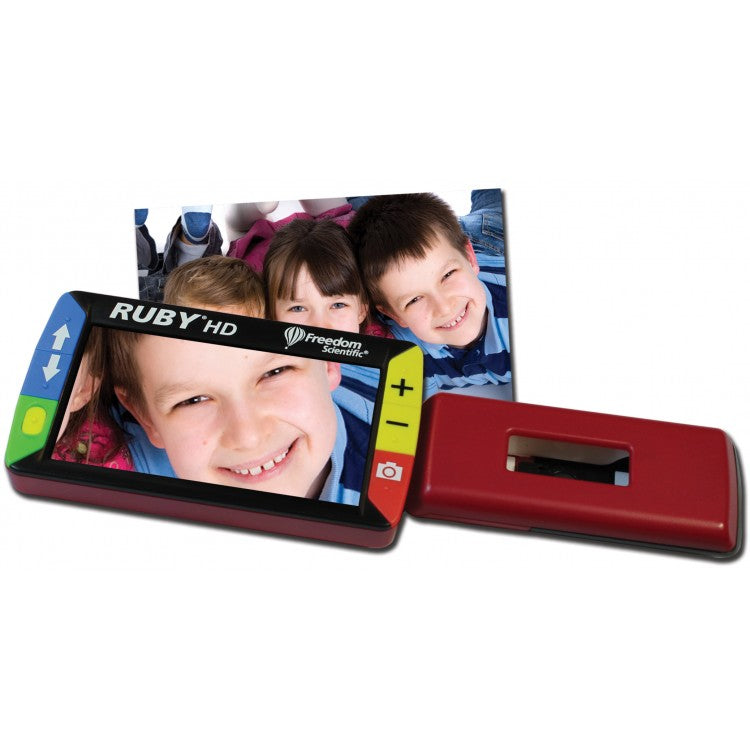 RUBY Handheld Video Magnifier – Canadian Assistive Technologies Ltd.