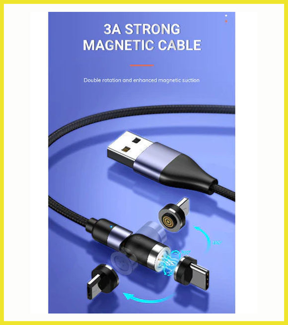 Data Charge Cable Magnetic Data/Charge Cable with 360 degree rotation – Canadian ...
