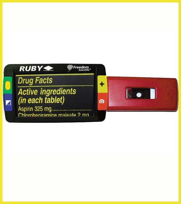 RUBY Handheld Video Magnifier – Canadian Assistive Technologies Ltd.
