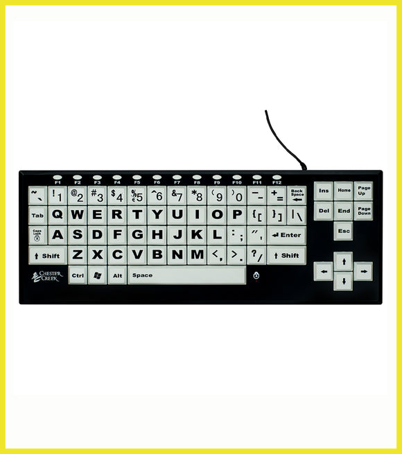 VisionBoard 2-White Large Print Keyboard