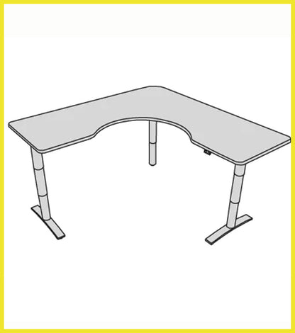 Vox Adjustable Wrap Corner Desk