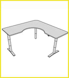 Vox Adjustable Wrap Corner Desk